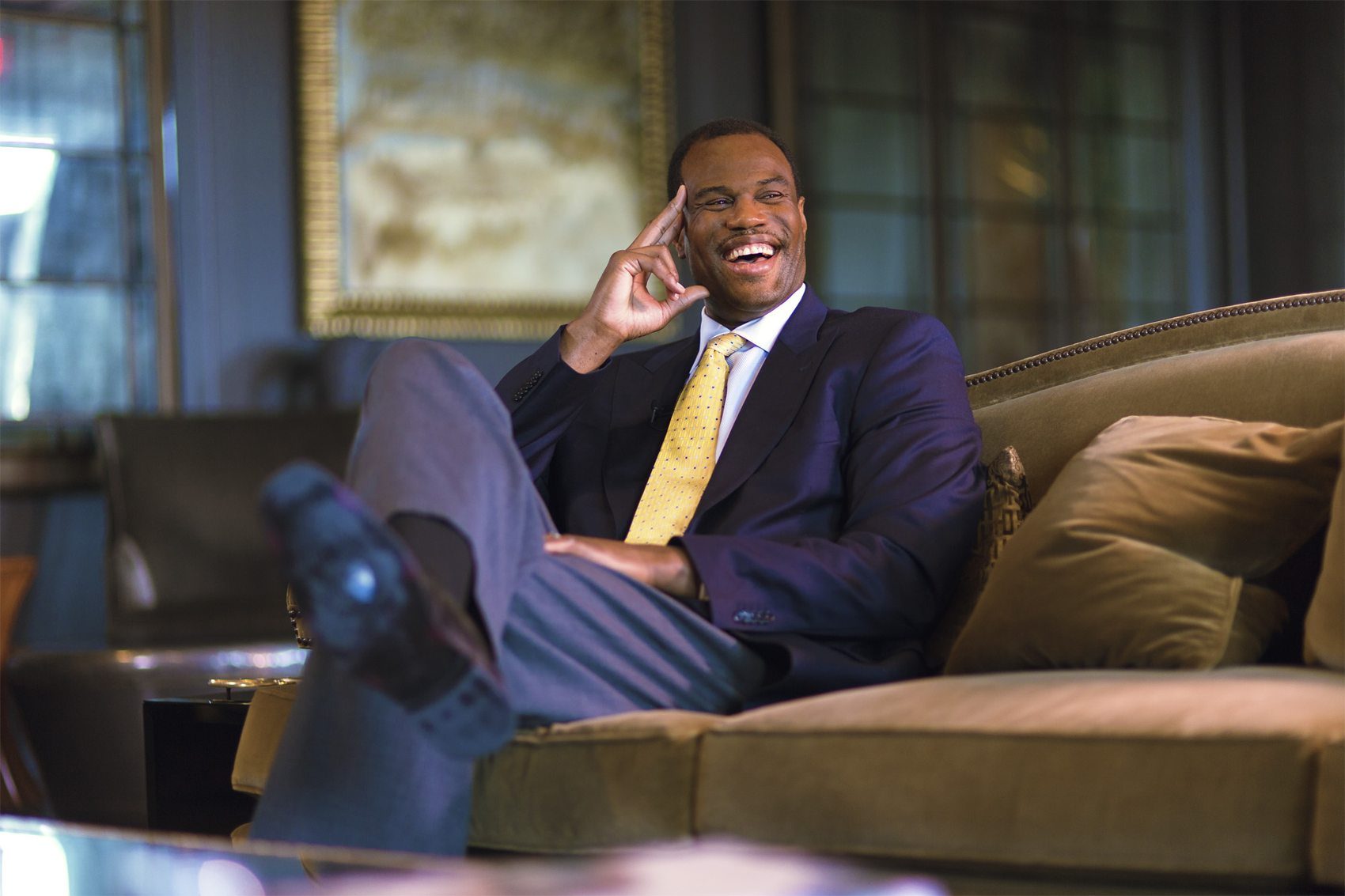 Portrait of a professional athlete