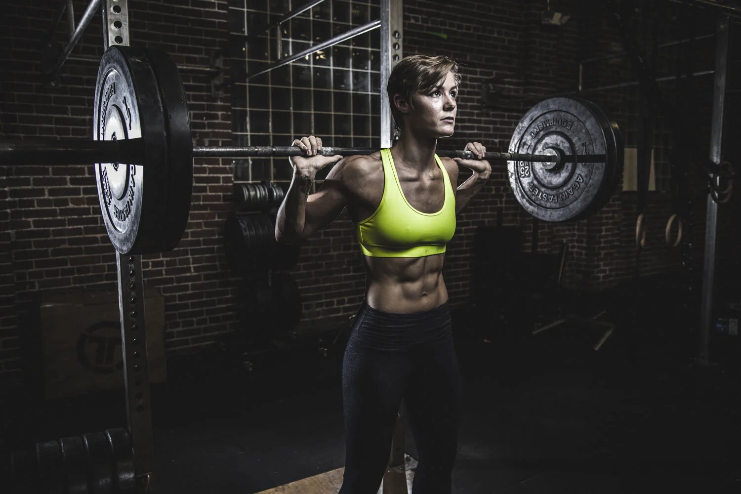 Strength athlete photographed during a loaded lift