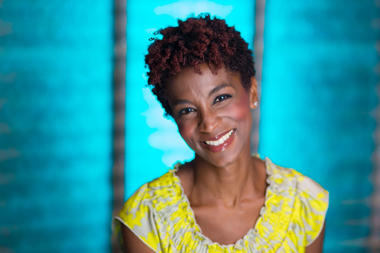 Commercial beauty portrait with controlled color and light
