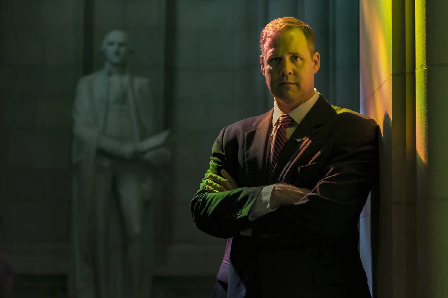 Executive portrait shaped with restrained directional light