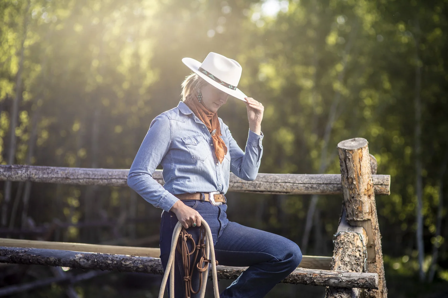 Wyoming portrait in open country