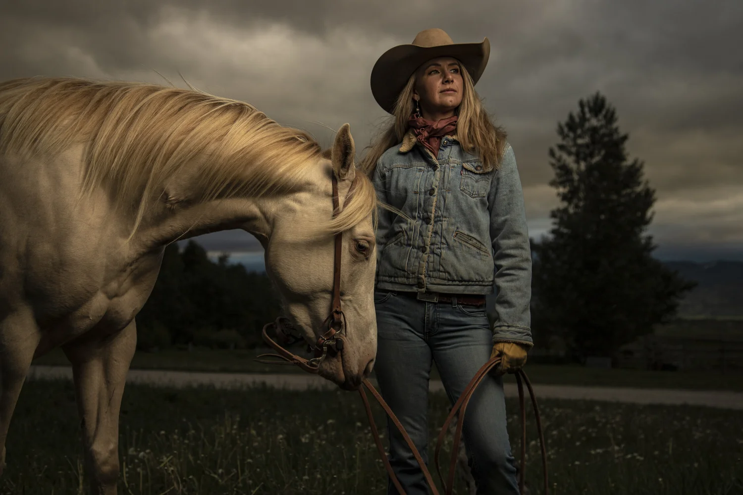 Western portrait with natural light